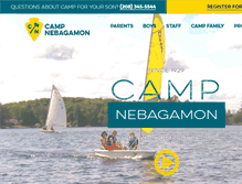 Tablet Screenshot of campnebagamon.com